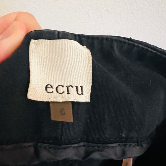 ecru Women's Black Trouser Pants Size 6 - Picture 6 of 7